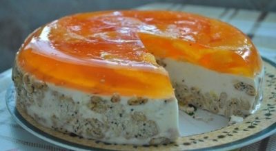 Торт «Апельсинка» без выпечки. Получается всегда идеально!